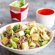 Рецепт Азиатского салата из гречневой лапши и тофу