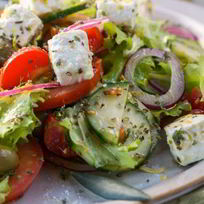 Рецепт Греческого салата классического с брынзой