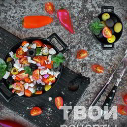 Рецепт Греческого салата с брынзой