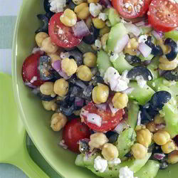 Рецепт Греческого салата с фасолью