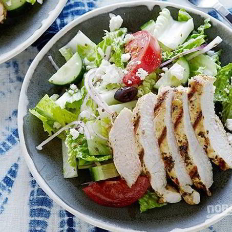 Рецепт Греческого салата с курицей