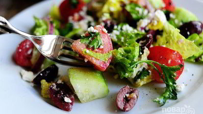 Рецепт Простого салата Греческого