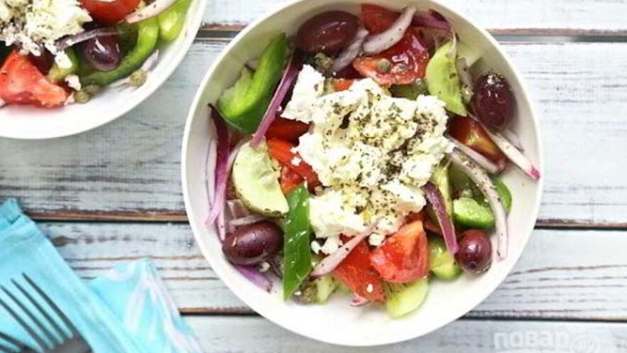 Рецепт салата греческого аутентичного