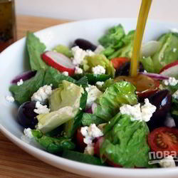 Рецепт Салата Греческого с редиской