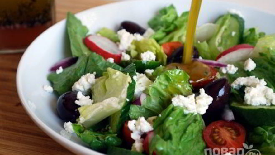 Рецепт салата греческого с редиской