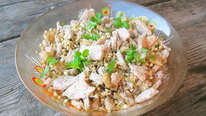 Рецепт Салата из зеленой гречки