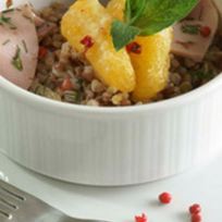 Рецепт Салата с гречневой крупой и ветчиной