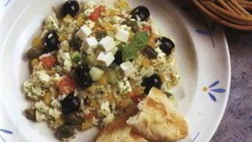 Рецепт теплого греческого салата