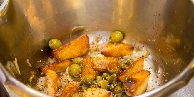 Рецепт картофельного салата с говядиной