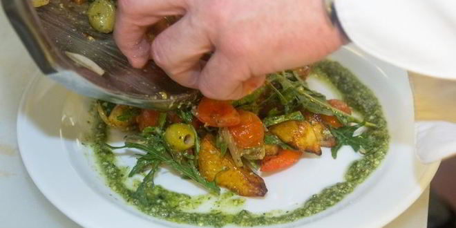 Рецепт картофельного салата с говядиной