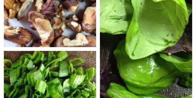 Рецепт картофельного салата с грецким орехом и базиликом