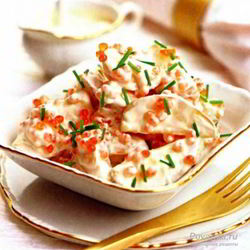 Рецепт Картофельного салата с икрой