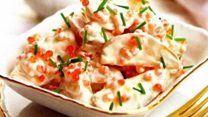 Рецепт Картофельного салата с икрой