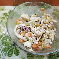Рецепт Картофельного салата с кальмарами