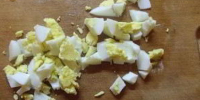 Рецепт картофельного салата с кальмарами