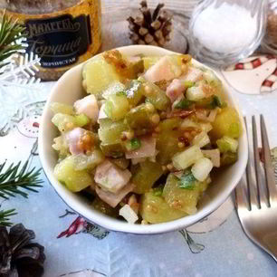 Рецепт Картофельного салата с копченой курицей