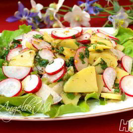 Рецепт Картофельного салата с редисом