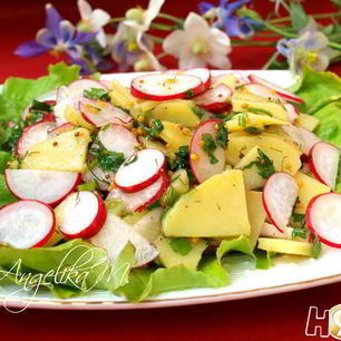 Рецепт Картофельного салата с редисом