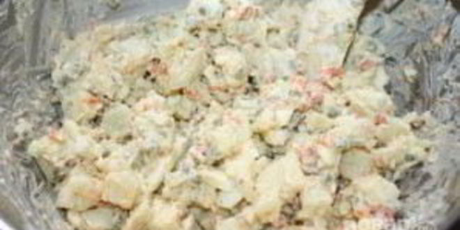 Рецепт картофельного салата с яйцом