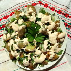 Рецепт Картофельного салата с заправкой из феты