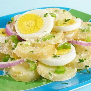 Рецепт Картофельного салата с зеленью и сливочным соусом