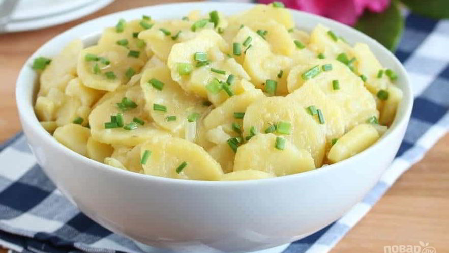 Рецепт салата из картофеля и лука