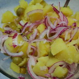 Рецепт Салата из картофеля с оливками