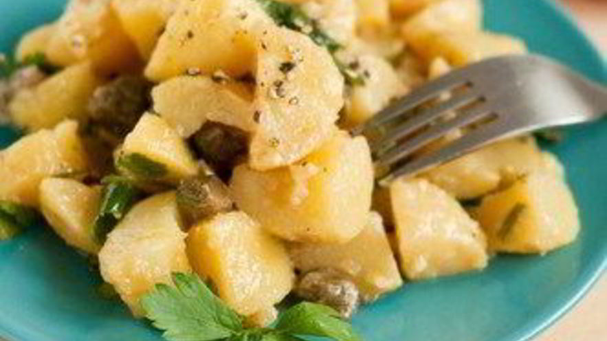 Рецепт салата из молодого картофеля с гуакамоле