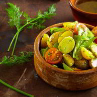 Рецепт Салата из молодого картофеля с укропом и хреном