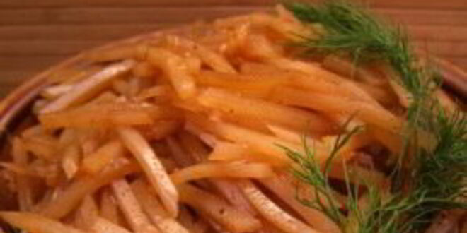 Рецепт салата картофельного корейского