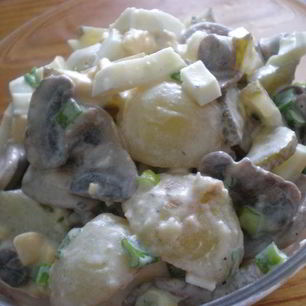 Рецепт Салата картофельного с грибами