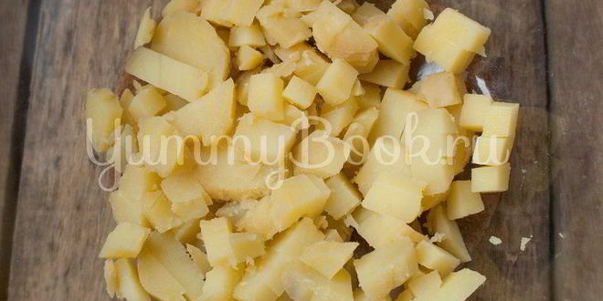 Рецепт салата картофельного с зеленым луком