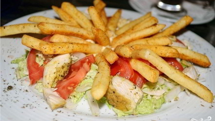 Рецепт салата с картошкой фри
