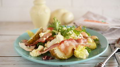Рецепт Теплого салата с картофелем и беконом