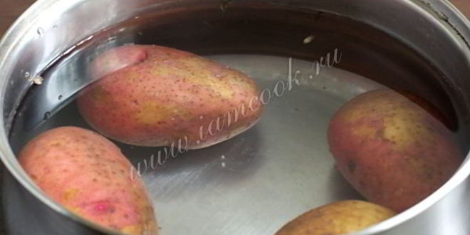 Рецепт теплого салата с картофелем