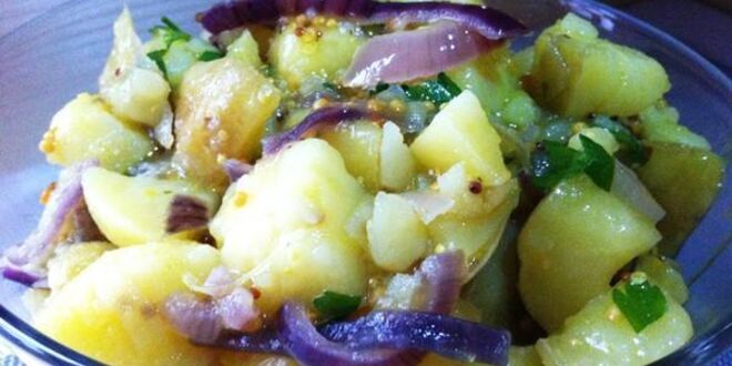 Рецепт теплого салата с молодым картофелем