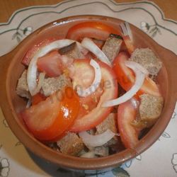 Рецепт Хлебного салата с помидорами