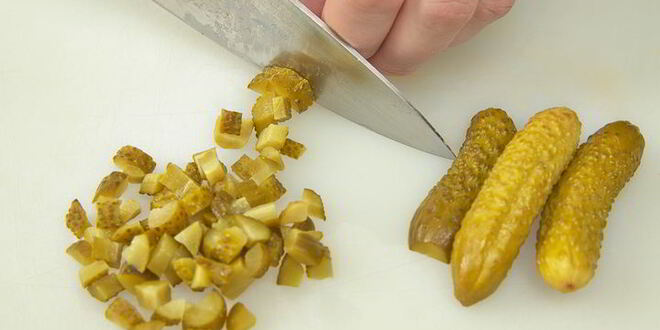 Рецепт говяжьего языка с оливье