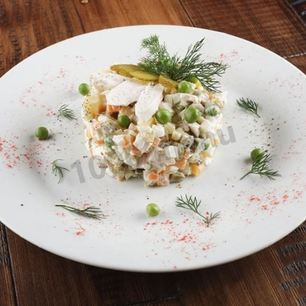 Рецепт Классического оливье с курицей