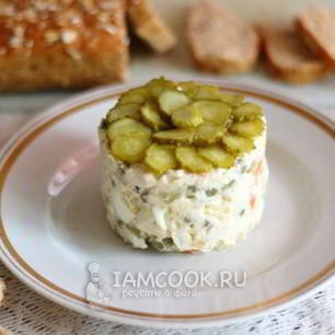 Рецепт Классического салата Оливье с курицей