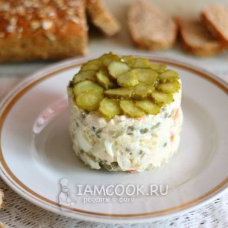 Рецепт Классического салата Оливье с курицей
