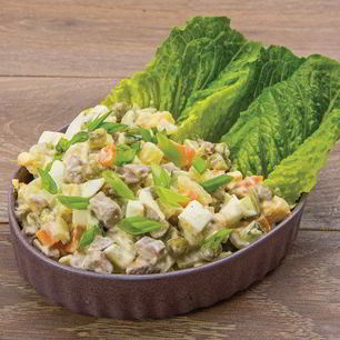 Рецепт Новогоднего советского Оливье с говядиной