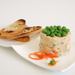 Рецепт Оливье с горчичной заправкой