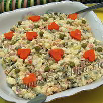 Рецепт Оливье с колбасой