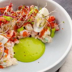 Рецепт Оливье с крабом