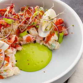 Рецепт Оливье с крабом