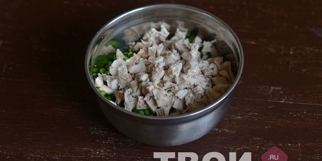 Рецепт оливье с курицей