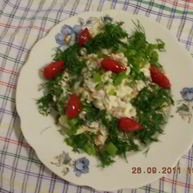 Рецепт Оливье с морковью, бужениной и зеленым луком