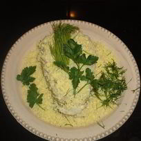 Оливье с оригинальном соусом