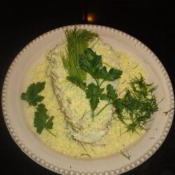 Рецепт Оливье с оригинальном соусом